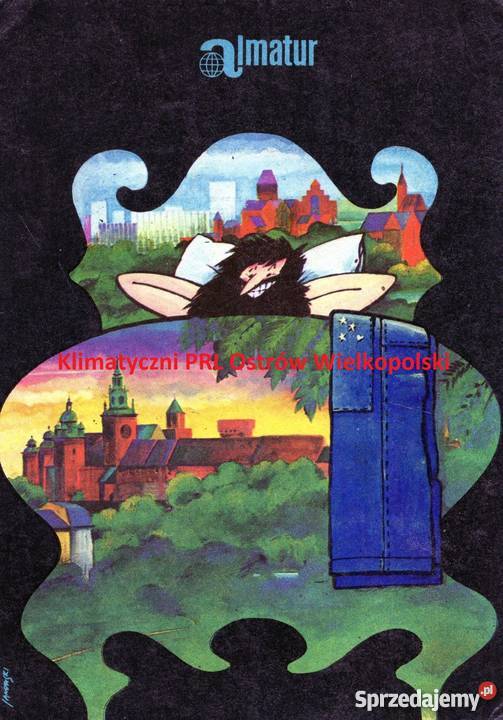 Plakat Almatur - stara pocztówka